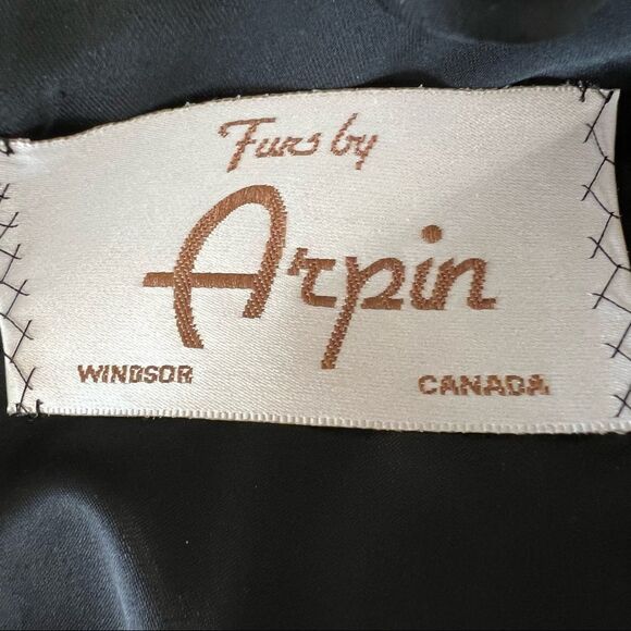 Stunning Black Mink Knee Length With Designer Lucite Button Fully Lined Medium - Picture 12 of 14